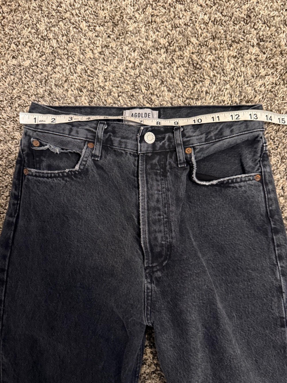 NWOT AGOLDE 90s Pinch Waist High Rise Straight Jeans - Picture 4 of 8